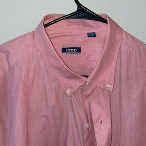 Red long sleeve dress shirt izod